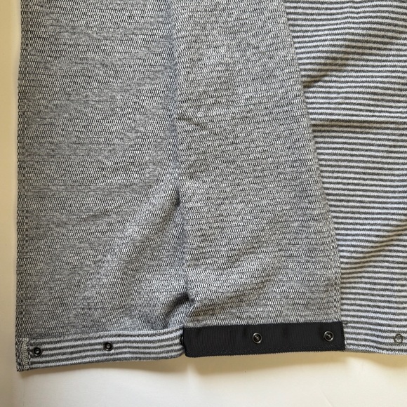 Lululemon Vinyasa Infinity Scarf Rulu Mini Check Pique White Heathered Black OS - Picture 8 of 8